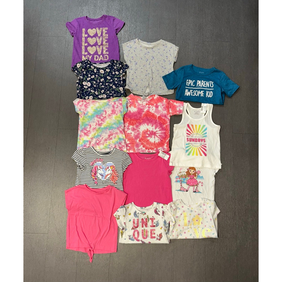 Lot of 13 Girl Size 4T Clothing Bundle Short Sleeve Summer Spring 2 NWT items - Picture 8 of 8